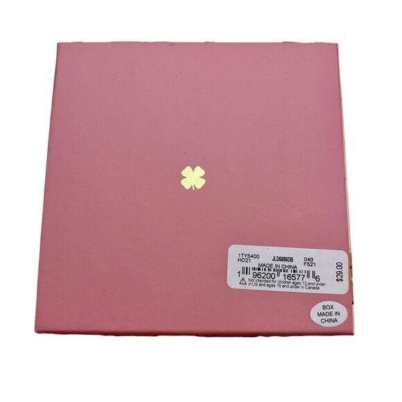 Lucky Brand Matte Toned Silver Open Hearts Outlined w/ Black Pave Crystals. - Picture 4 of 5